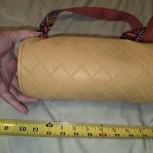 Thirty-One Tan Quilted Crossbody Bag
